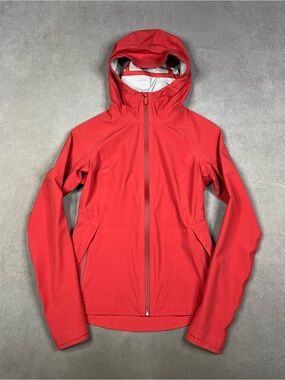 lululemon athletica Women's Red Waterproof Hooded Ski Jacket